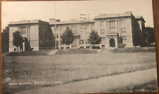 Bristol Connecticut CT High School Building Photo Post Card Postmarked 1949 picture