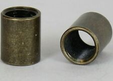 Lot Of 2  1/8IPS X 1/8IPS Female Threaded Antique Brass Finish Straight Coupling picture