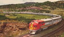 Sante Fe Railroad RR Super Chief Train Raton Pass Postcard 2R5-241 picture