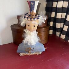 Primitive Make Do UNCLE SAM patriotic Hand Made By Me picture