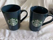 Starbucks Set of 2 Blue Coffee Mugs Cups 11oz picture