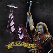 Braveheart Glitter Freedom Enamel Pin Scottish Independence NEW picture