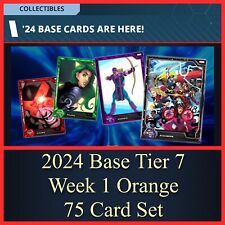 WEEK 1 EXCLUSIVE 24 BASE TIER 7 ORANGE 75 CARD SET-TOPPS MARVEL COLLECT DIGITAL picture