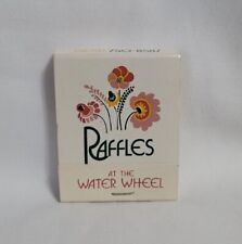 Vintage Raffles Restaurant Water Wheel Matchbook Denver CO Advertising Full picture