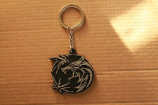 Netflix the witcher rubber medallion keychain great condition picture