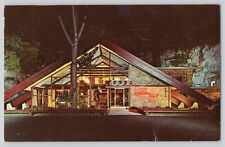Postcard New York Amsterdam Mohawk Teepee Restaurant At Night Vintage picture