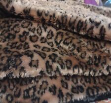 Vintage Leopard Spotted Faux Fur Blanket 50