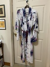 Ladies Japanese. KIMONO Cotton For Home wear With Sash  & Typical Floral Print. picture