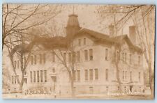 Waseca Minnesota MN Postcard RPPC Photo New High School Building c1910's Antique picture