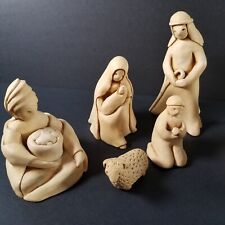 Nativity Scene 7 Piece Set Collection Marty Sculpture Art Hand Crafted Vintage picture