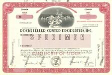 Rockefeller Center Properties - Awesome Vignette - Specimen Stock Certificate -  picture