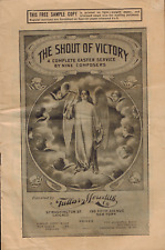 RARE 1906 The Shout of Victory A Complete Easter Service Hymns by Nine Composers picture