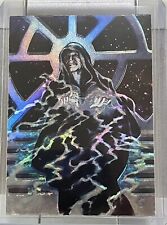 1996 Topps Finest Star Wars MATRIX #3 EMPEROR PALPATINE Art By: Ray Lago picture