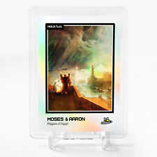 SEVENTH PLAGUE OF EGYPT Holographic Card GBC Holo Faith (Moses) #SVHL BEAUTIFUL picture