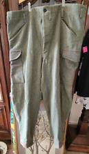 Wool Pants WWII Swedish Army Trousers CROWN 1942  Waist 45 Length 31 Excellent  picture