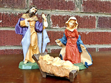 Vintage Avon Ceramic Nativity Scene Heirloom Collection Holy Family 1996 picture