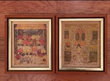 Wall Hangings, Vintage Prints, Two Framed Prints By Candi picture