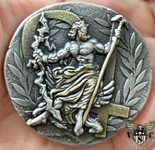 Zeus Greek God of the Gods and Mt Olympus Ancient Collectible Coin picture