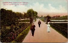 Garfield Park Lover's Lane Chicago Vintage Postcard spc8 picture