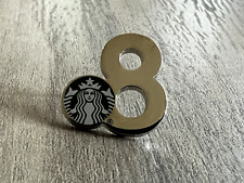 Starbucks Coffee Employee Anniversary 8 Silver tone Award Barista Apron Pin picture