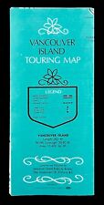 1960s Vancouver Island Canada BC Touring Map Vintage Travel Tourist Brochure picture