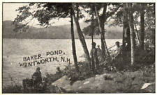 C.1900 PPC WENTWORTH, NH NEW HAMPSHIRE, BAKER POND, GRAFTON COUNTY Postcard P45 picture