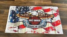 Harley Davidson Flag American New Motorcycle America 3x5 Ft. picture