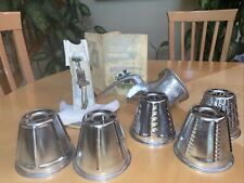 Vintage Wear-Ever Salad Maker Food Processor Replacement Set Of 5 Cones Book See picture
