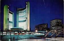Nathan Phillips Square New City Hall Toronto Ontario Canada Postcard PM Cancel picture