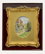 Late 19th Century Ornate Gilt Picture Frame in a Mahogany Box picture