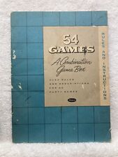 1948 54 Games Party Rules Book Whitman Publishing Combination Game Box Vtg picture