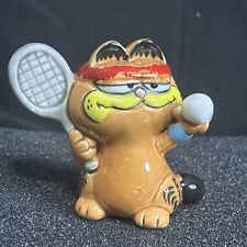Garfield Tennis Ceramic Figurine Enesco 2.5