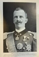 1915 Vintage Magazine Illustration King Victor Emmanuel of Italy picture