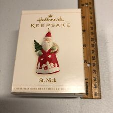 Hallmark Keepsake 2006 ST. NICK Santa w/ Tree Christmas Ornament picture