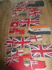 Huge Length Various Vintage British Empire Bunting Union Jack 23 Flags 10m picture
