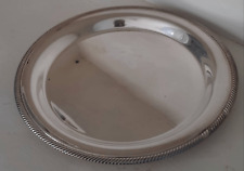 Classic silverplate round serving tray 12