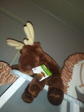 New KOHLS CARES FOR KIDS MOOSE  Dark Brown Velvety Plush * EARLY TAGS Rare picture
