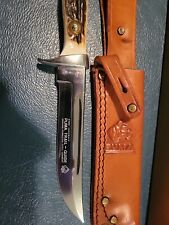 1974 Puma 6382 Trail Guide Knife Stag Handle & Sheath Transition Paperbox RARE  picture