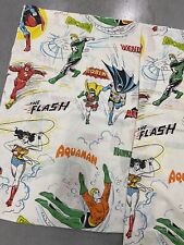 Vintage 1977 DC Comics Super Hero 2 Pillowcase Superman Batman Aquaman Flash picture