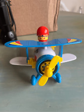 Vintage Rare Plastic Toy Toot Plane child toy kitschy decor collection pilot picture