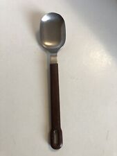 Vintage Rostfrei Spoon 7 3/4” Brown Handle Hole In Handle                     A2 picture