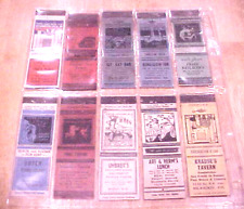 Wisconsin Vintage Matchbook Covers - Plastic Folder of 10 picture