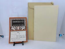 Vintage 1920's R M Myers Co. Salesman Sample Ivory Reharco Hatte Notebook Unused picture