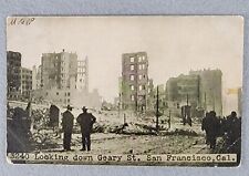 Aftermath of 1906 San Francico Earthquake RPPC Postcard Vintage picture