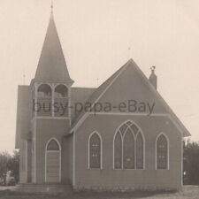 Vintage 1900s RPPC Prairie Union Baptist Church Stella Nebraska Photo Postcard picture