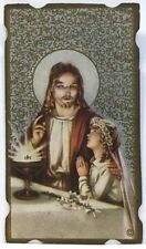 First Holy Communion, 1935 Vintage Die Cut Holy Devotional Card. picture
