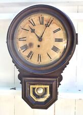 Antique E. Ingraham Business Wall Clock Dew Drop Style Original picture