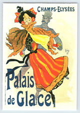 Poster Palais de Glace Skating Rink Jules Cheret 1896 Reprint Postcard BRL20 picture