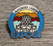 Vintage Vancouver Canada Expo '86 World's Fair 1986 Souvenir Lapel Pin picture