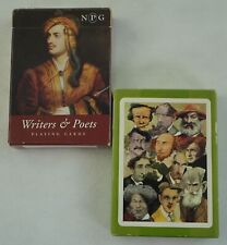 Vintage National Portrait Gallery British Writers PoetPlaying Cards Set of 2 picture